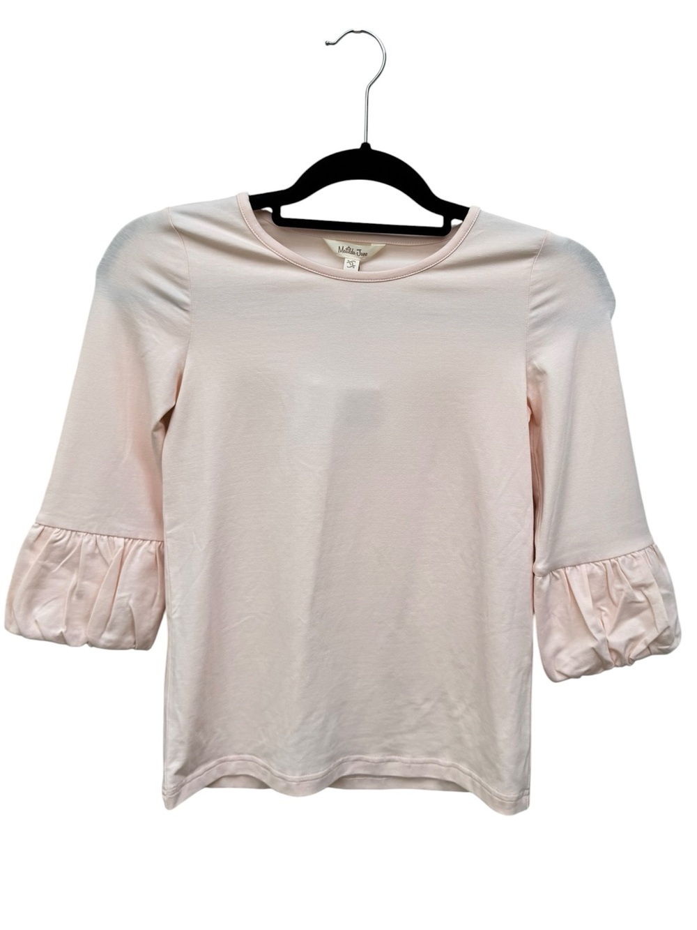 Matilda Jane Light Pink Ruffle Sleeve Long Sleeve Tee
